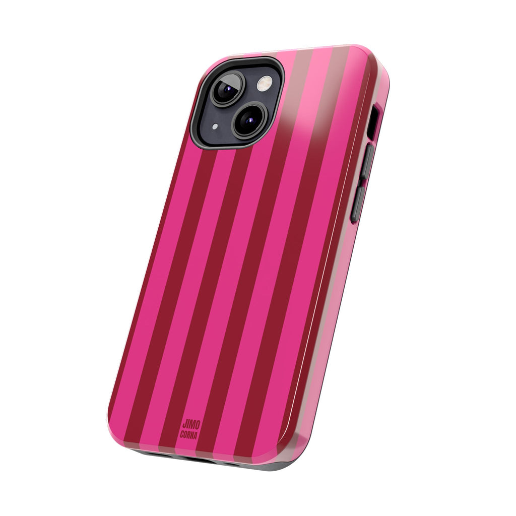 Strawberry Burst Bold Stripes