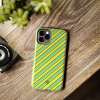 Angelina Stripes | Green - iPhone Case