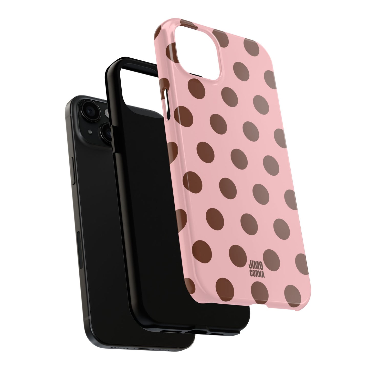 Big Polka Dot | Pink and Brown