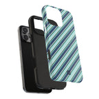 Angelina Stripes | Blue - iPhone Case