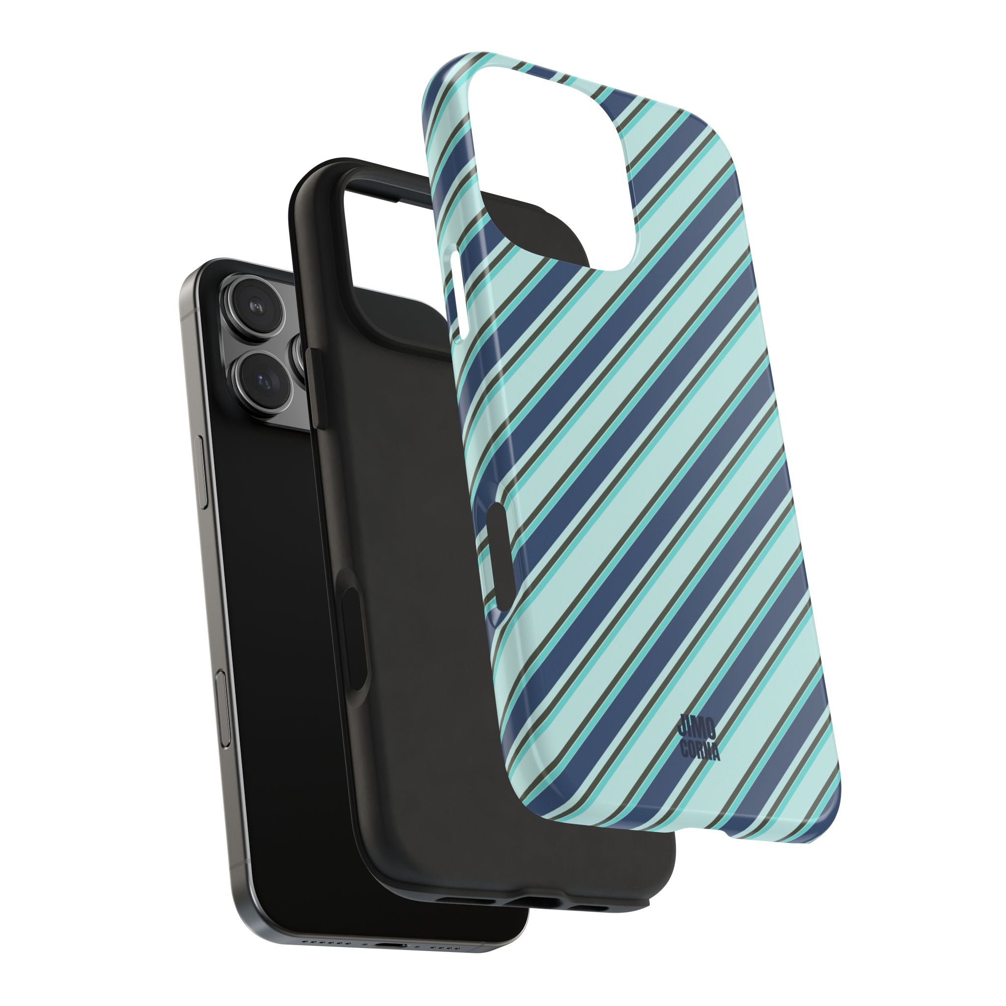 Angelina Stripes | Blue - iPhone Case