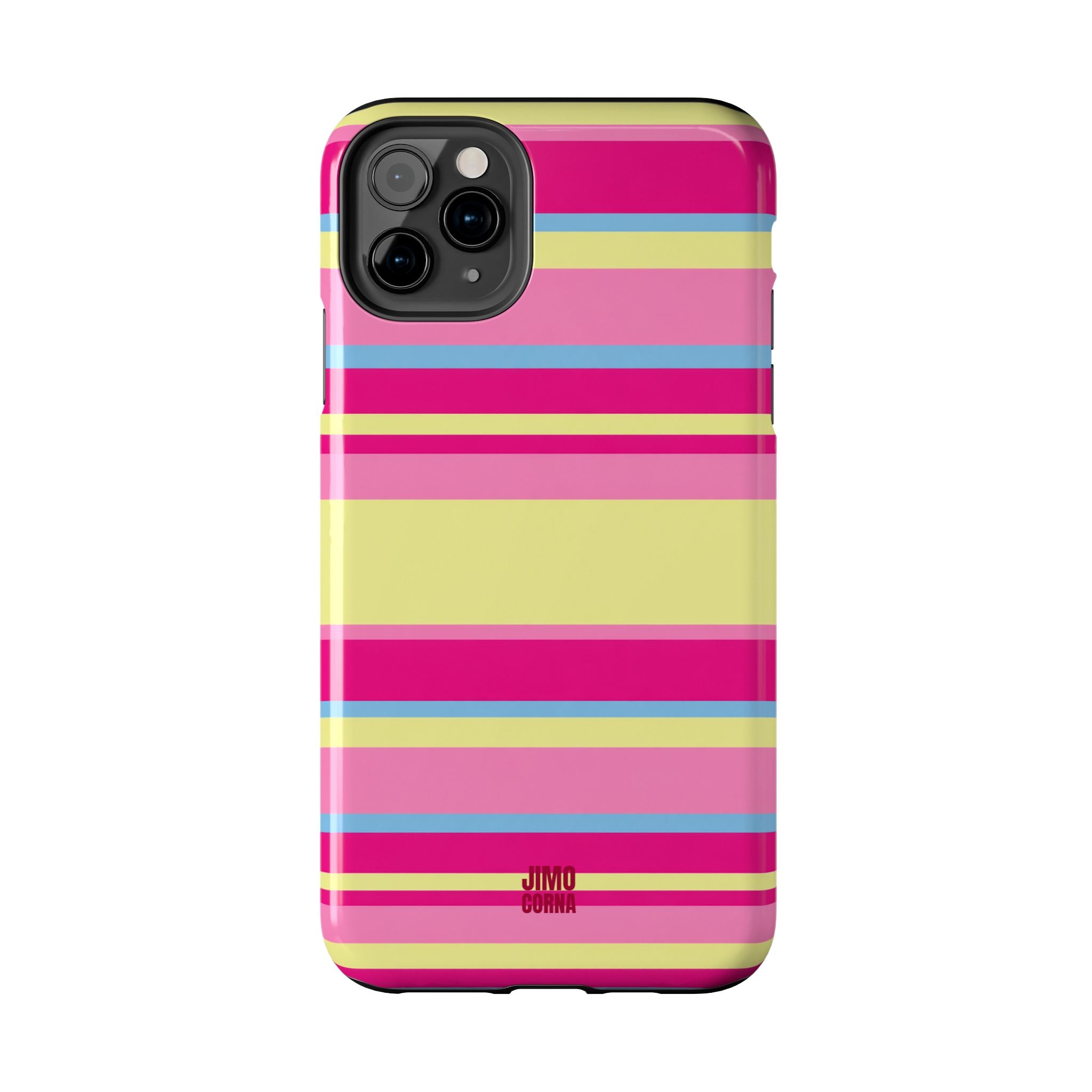 Lemonberry Stripe iPhone Case