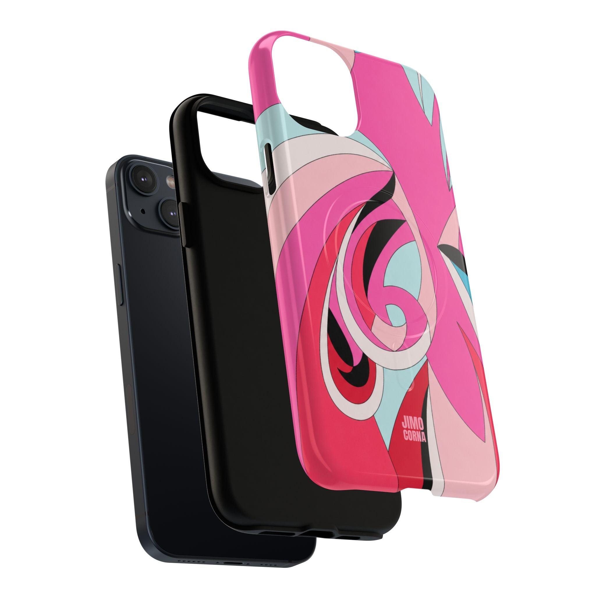 Pink Tropic Swirl MagSafe iPhone Case