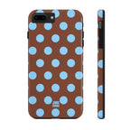 Big Polka Dot | Brown and Blue