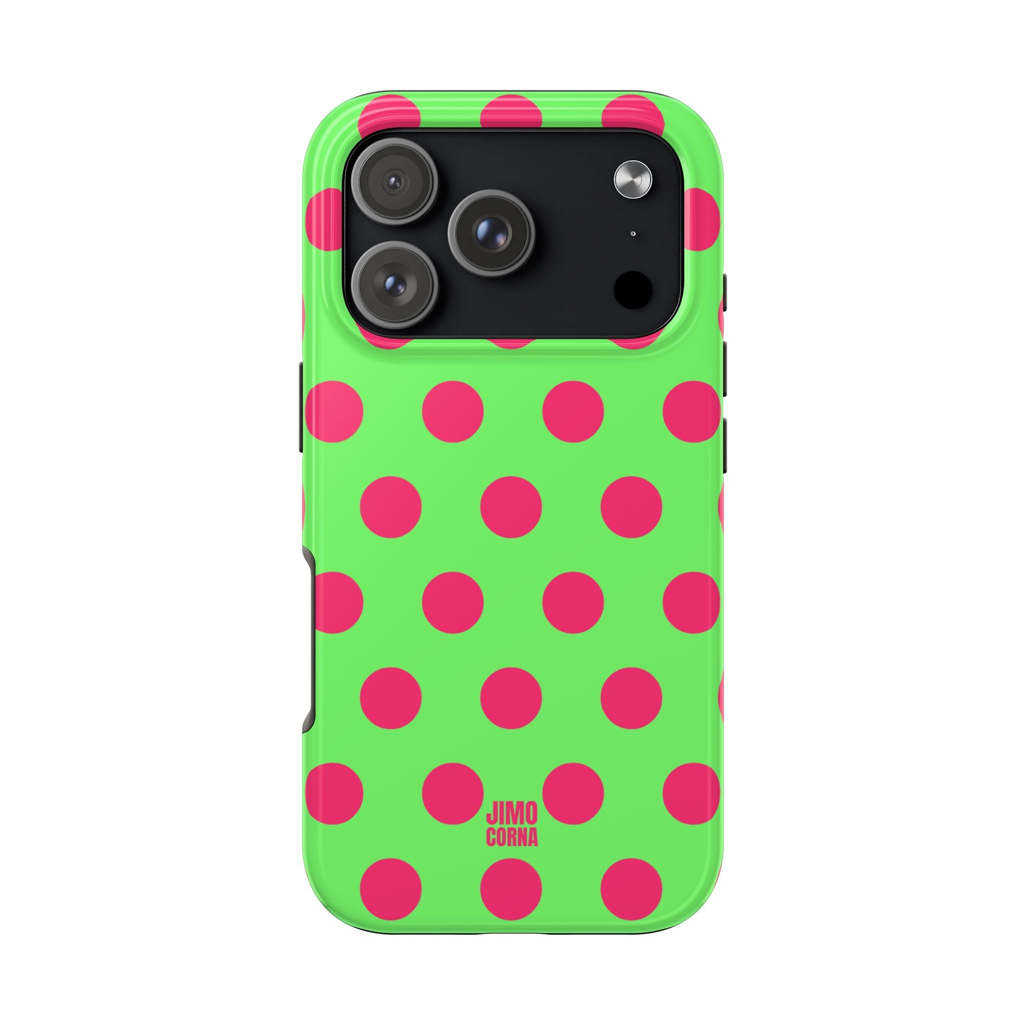 Big Polka Dot | Green and Pink