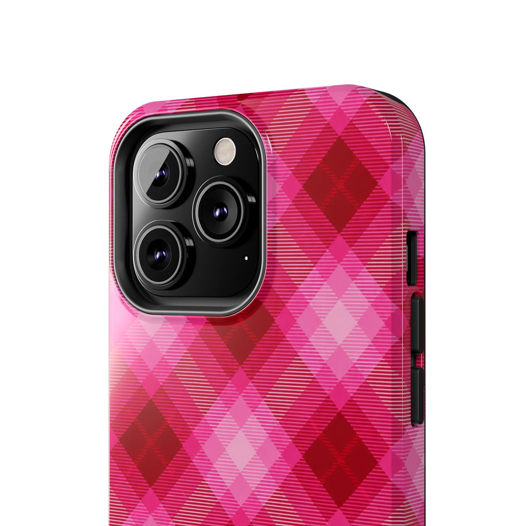 Pink Picnic Plaid iPhone Case