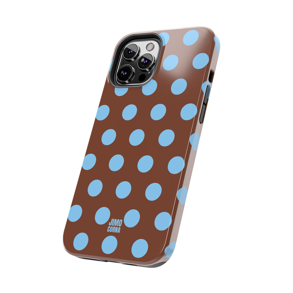 Big Polka Dot | Brown and Blue