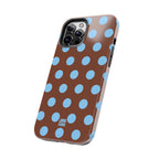 Big Polka Dot | Brown and Blue