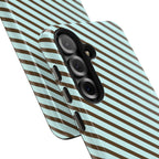 Asymmetrical Lines Samsung Galaxy Case | Blue and Brown
