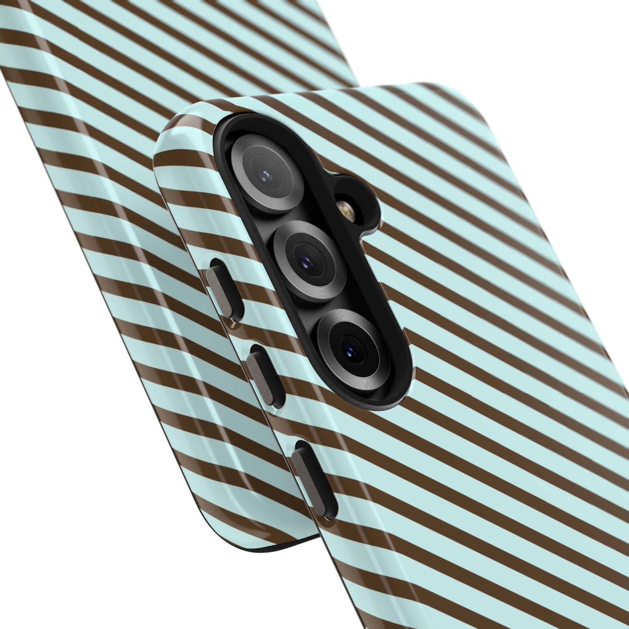 Asymmetrical Lines Samsung Galaxy Case | Blue and Brown