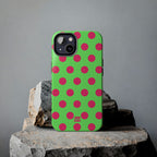 Big Polka Dot | Green and Pink