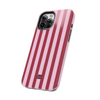 Bold Stripes iPhone Case | Pink and Red