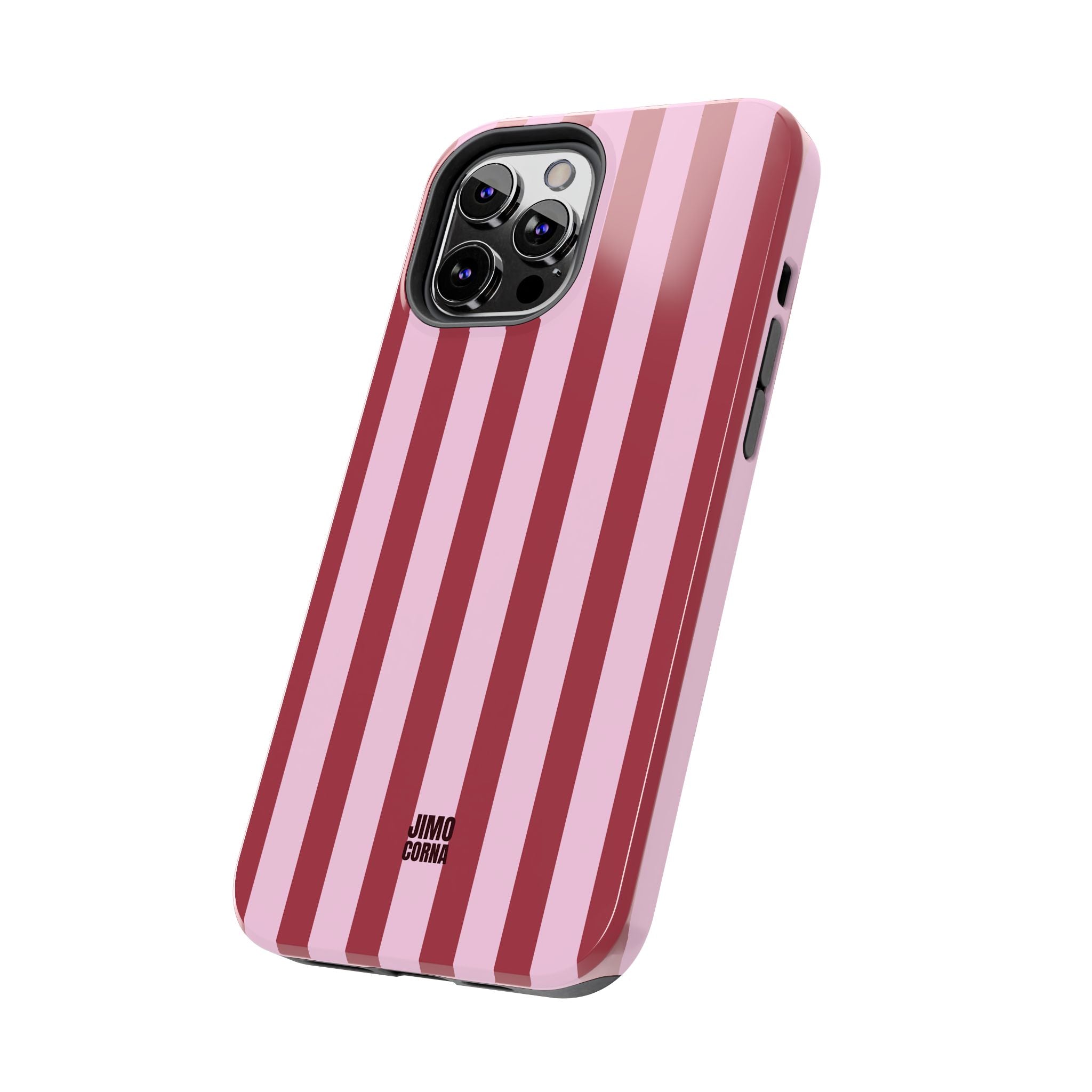 Bold Stripes iPhone Case | Pink and Red