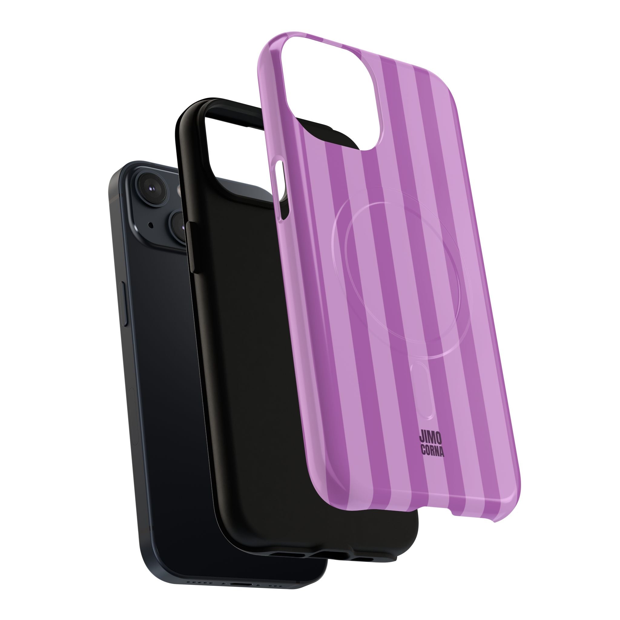 Bold Stripes MagSafe iPhone Case | Plum