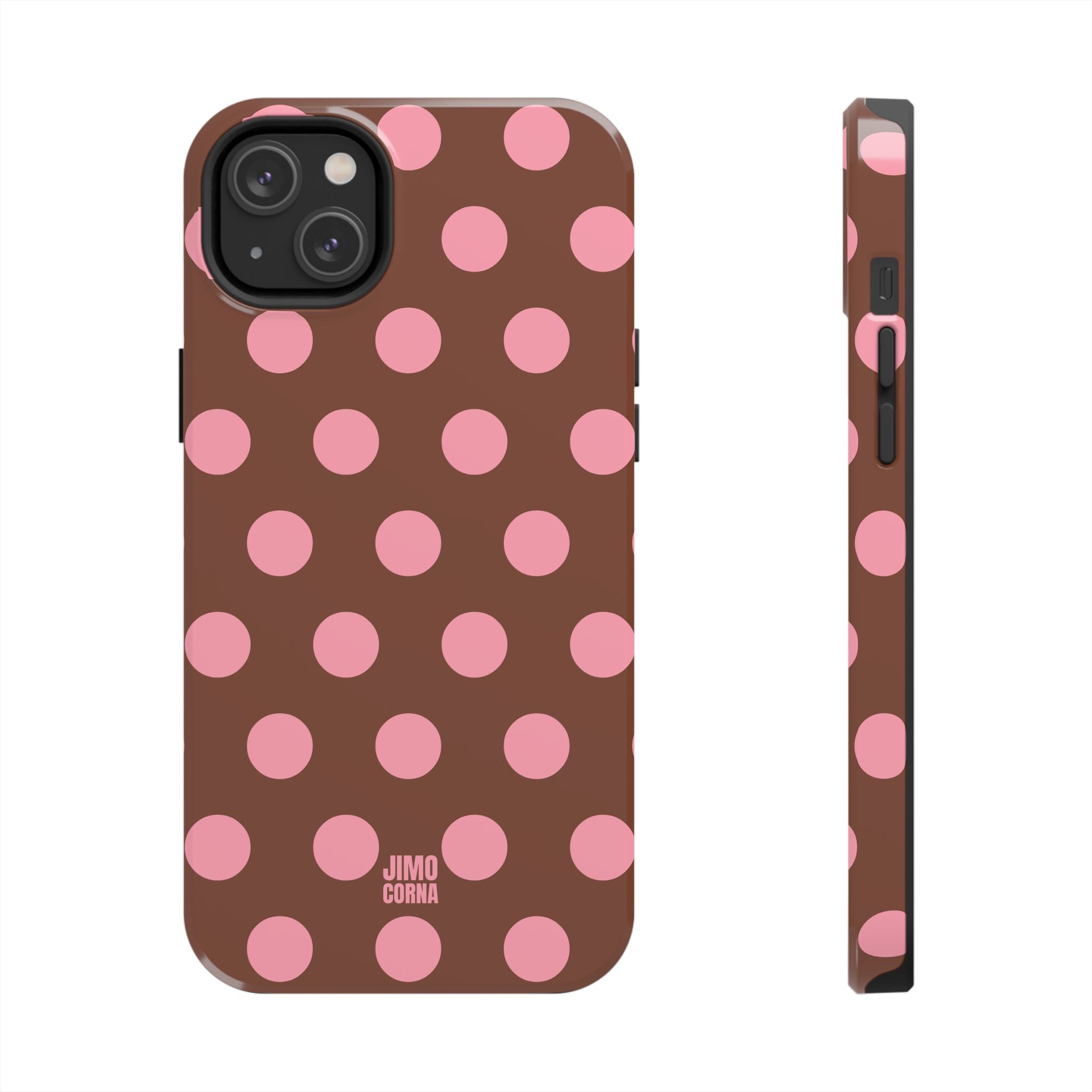 Big Polka Dot | Brown and Pink