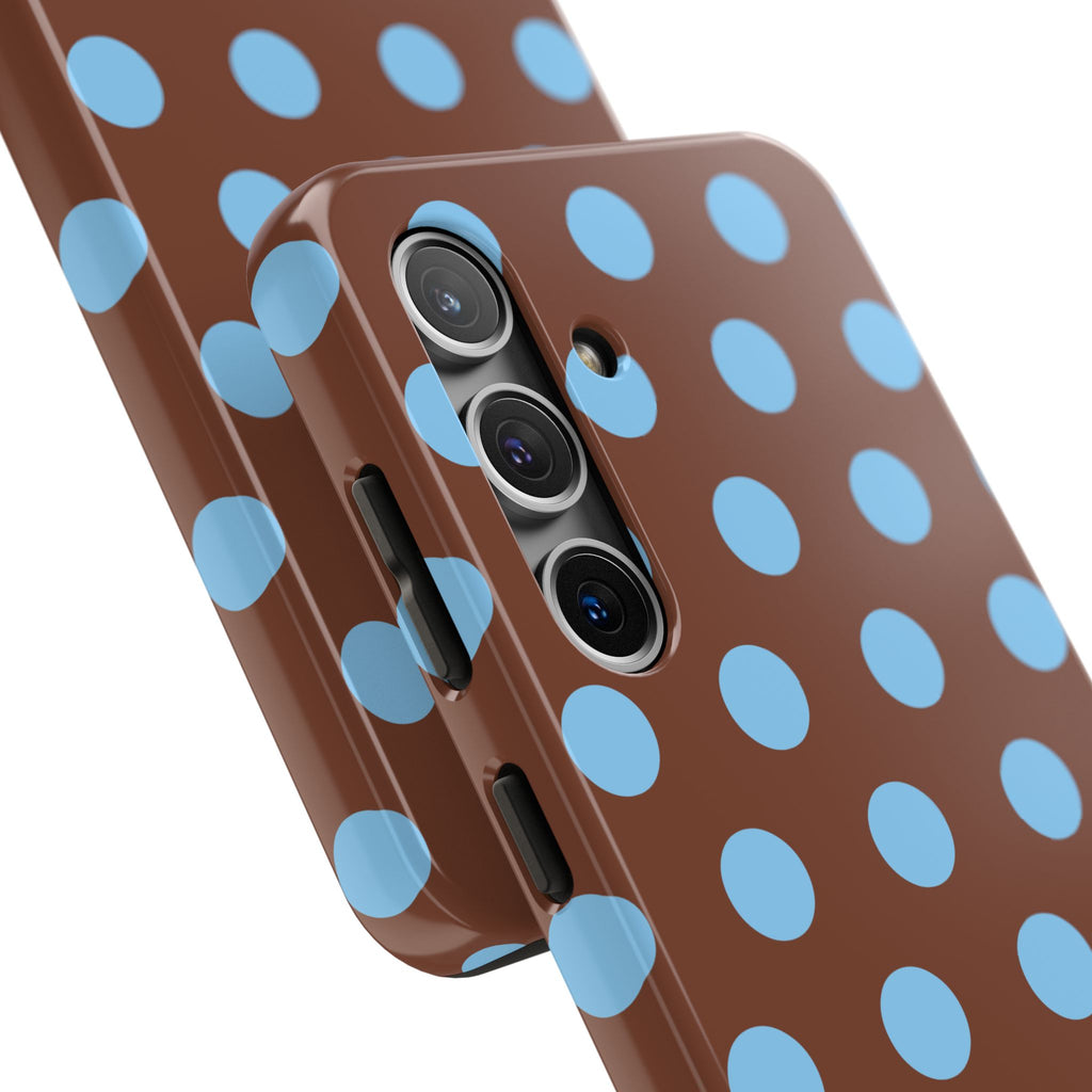 Big Polka Dot | Brown and Blue