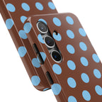 Big Polka Dot | Brown and Blue