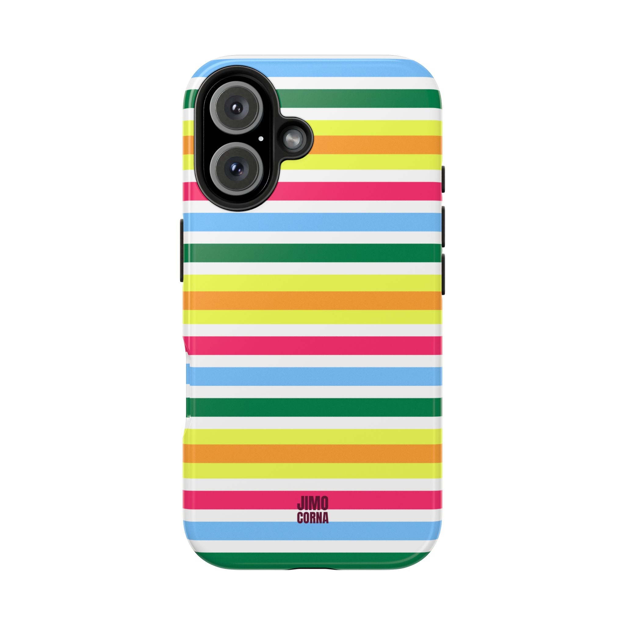 Rainbow Sorbet Stripe iPhone Case