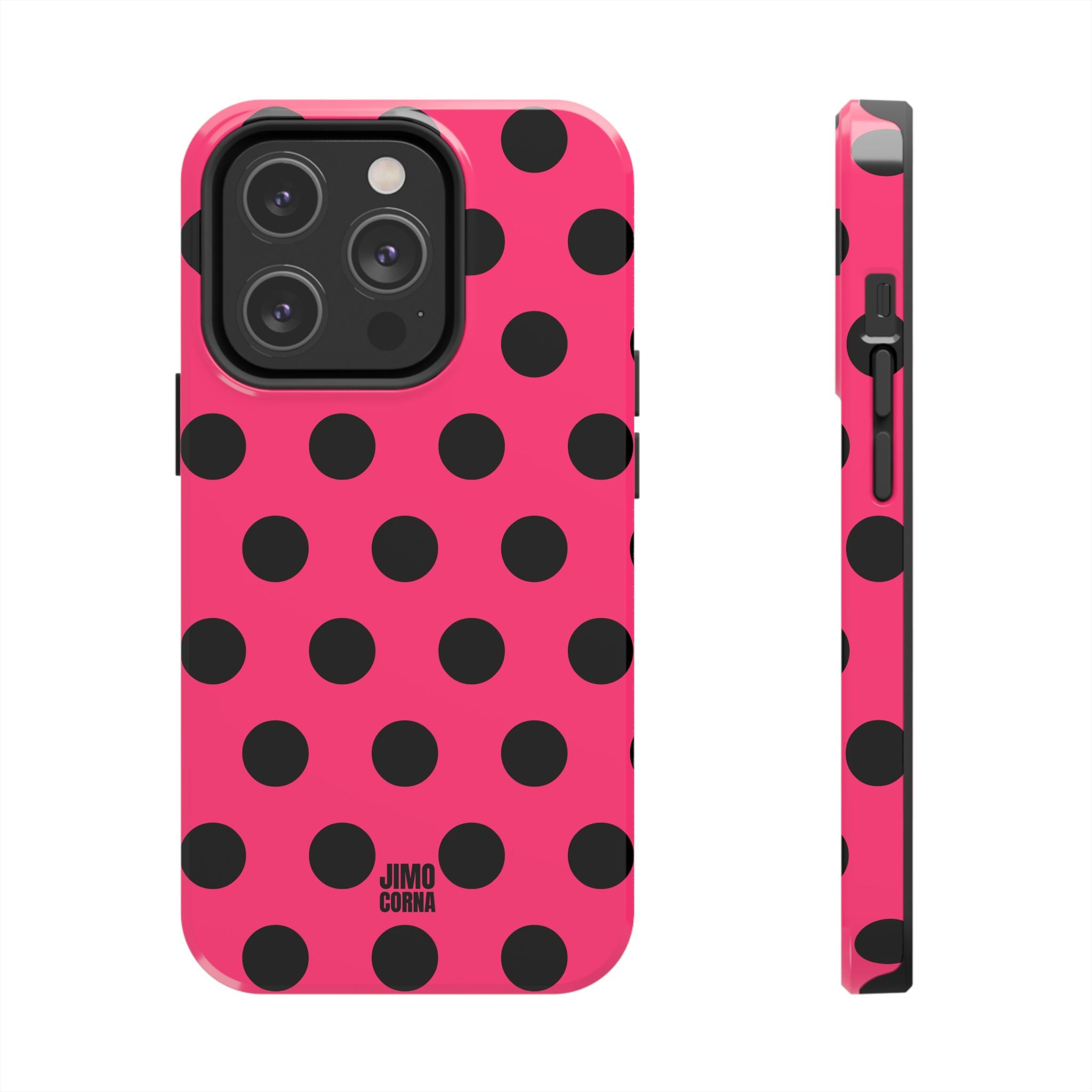 Big Polka Dot | Hot Pink and Black