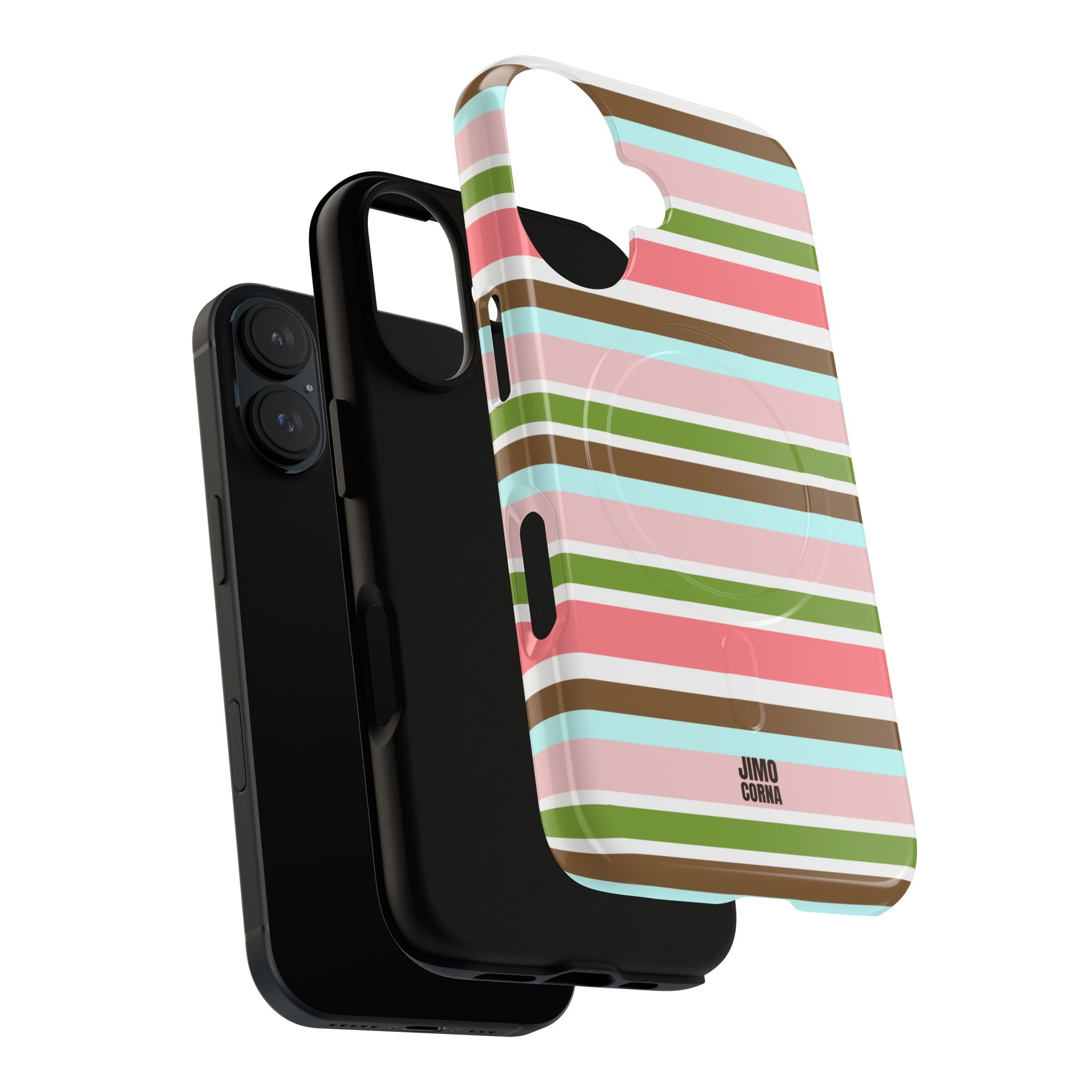 Sweet Candy Stripes MagSafe iPhone Case