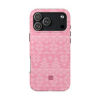 Holiday Knit | Pink iPhone Case