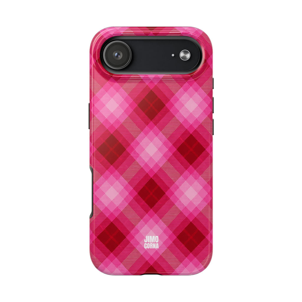 Pink Picnic Plaid iPhone Case