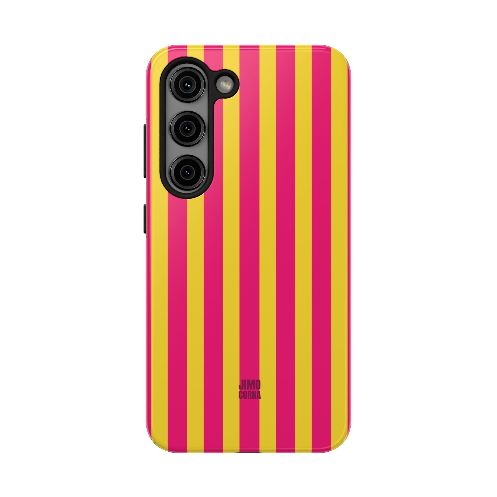 Pink and Yellow Bold Stripes