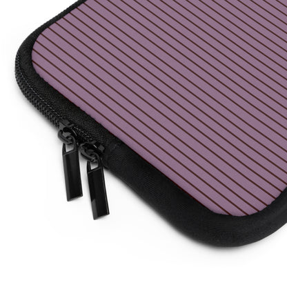 Plum Soft Stripes Laptop Sleeve