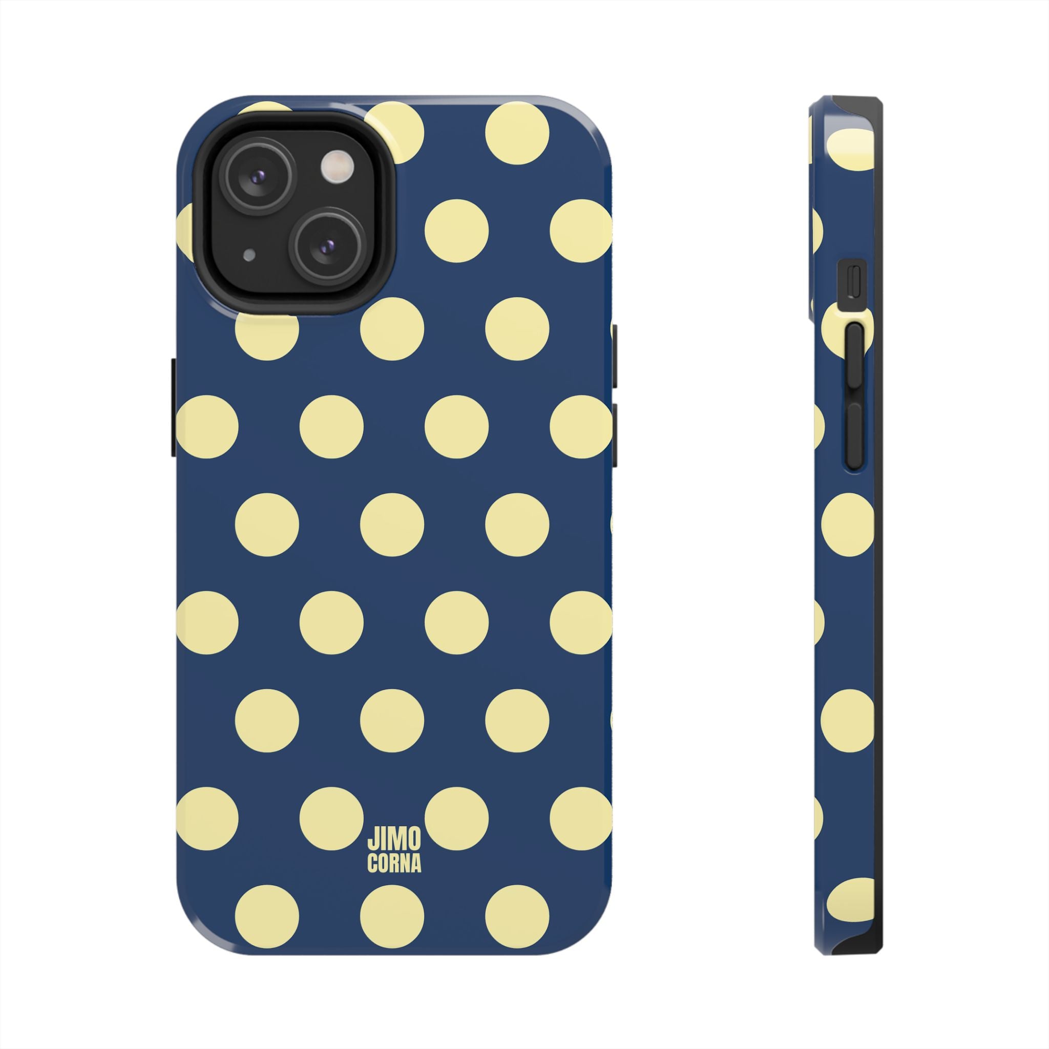 Big Polka Dot | Blue and Cream
