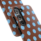 Big Polka Dot | Brown and Blue