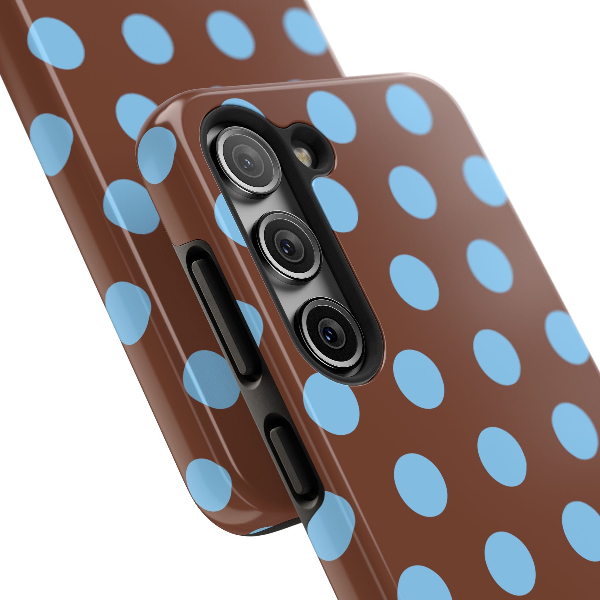 Big Polka Dot | Brown and Blue