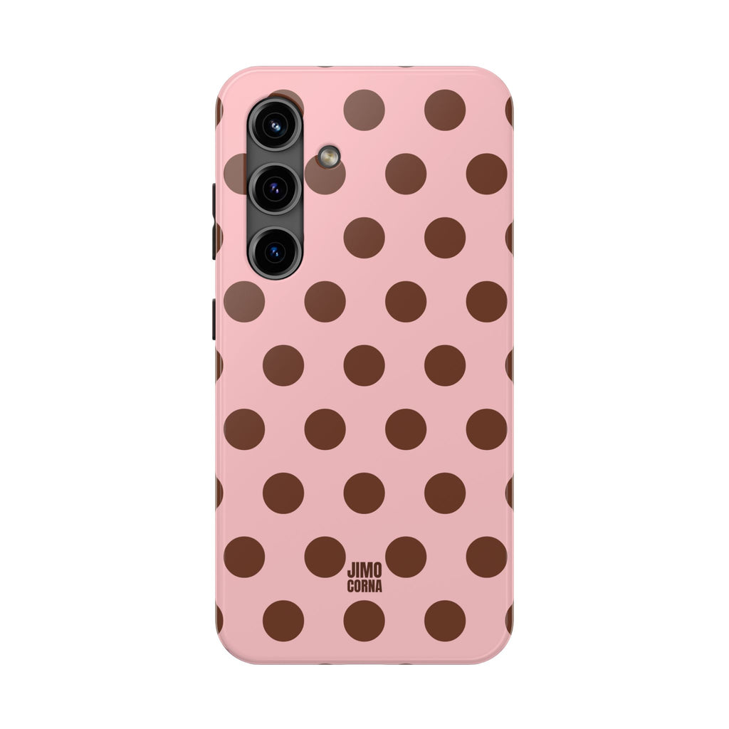 Big Polka Dot | Pink and Brown