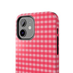Farm Gingham iPhone Case | Hot Pink
