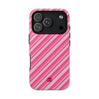 Angelina Stripes | Hot Pink - MagSafe iPhone Case