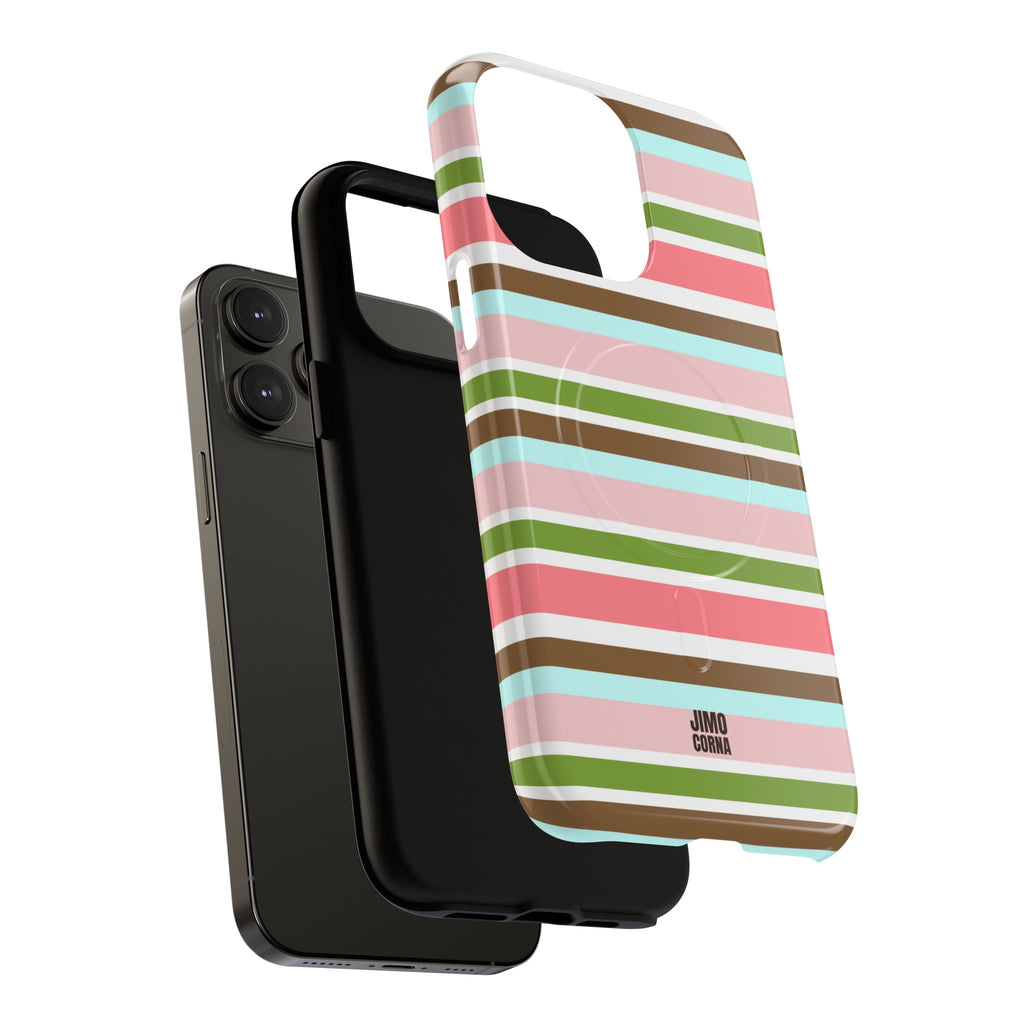 Sweet Candy Stripes MagSafe iPhone Case