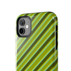 Angelina Stripes | Olive - iPhone Case