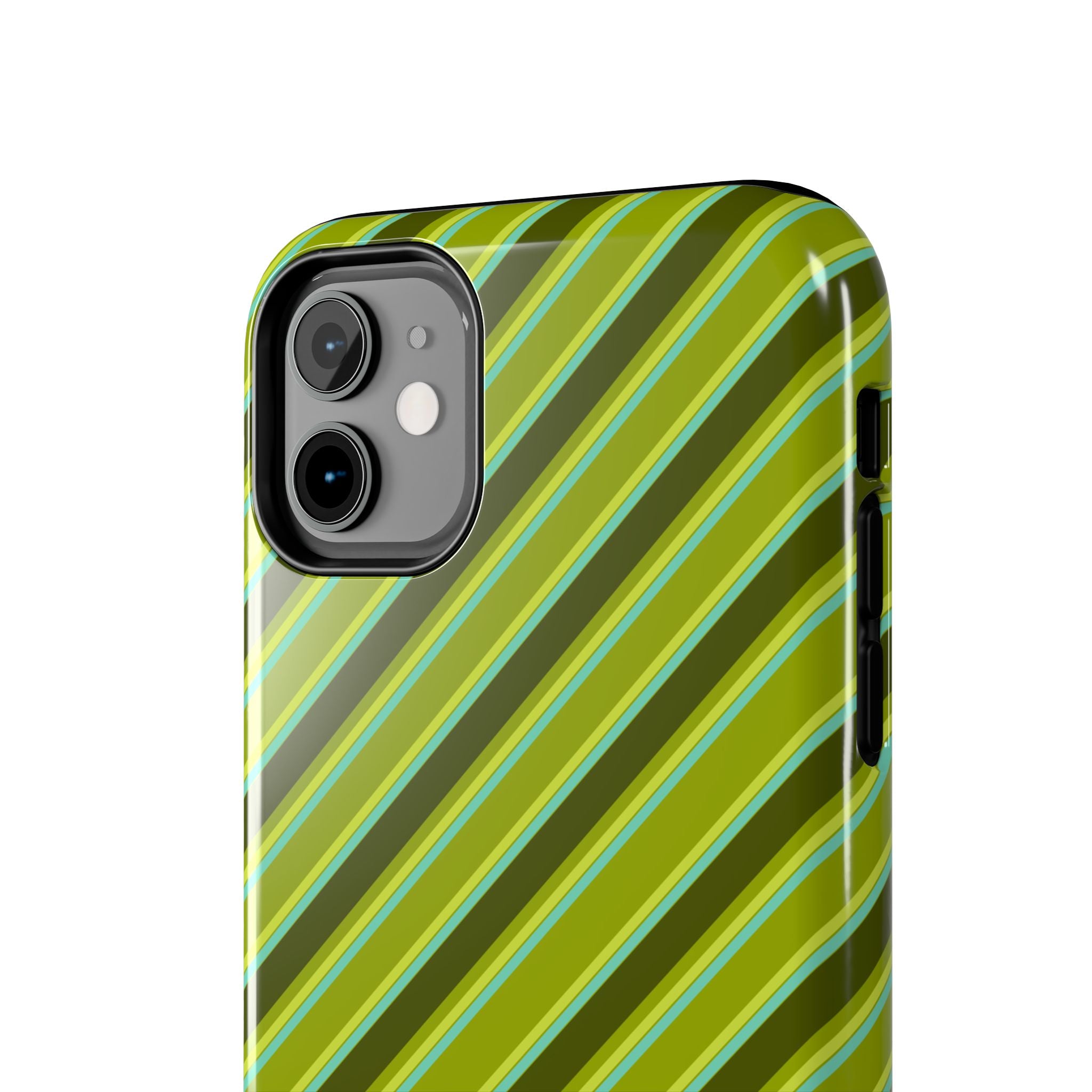 Angelina Stripes | Olive - iPhone Case