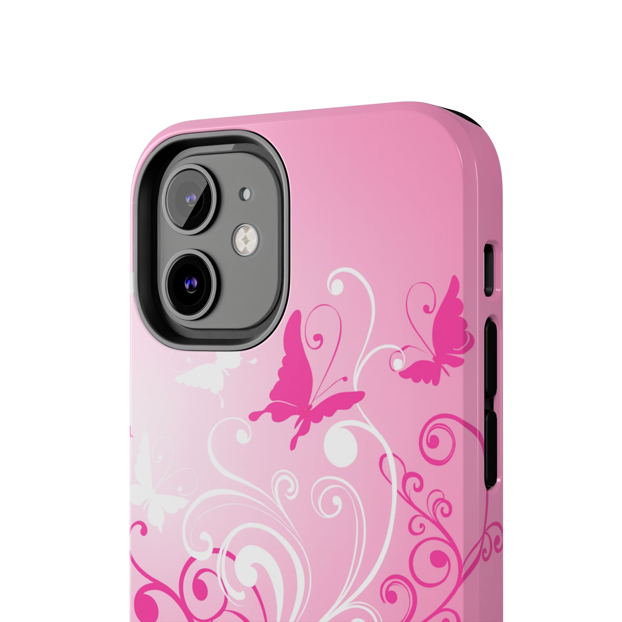 Pink Flutter Garden iPhone Case