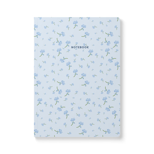 Blue Roses Notebook