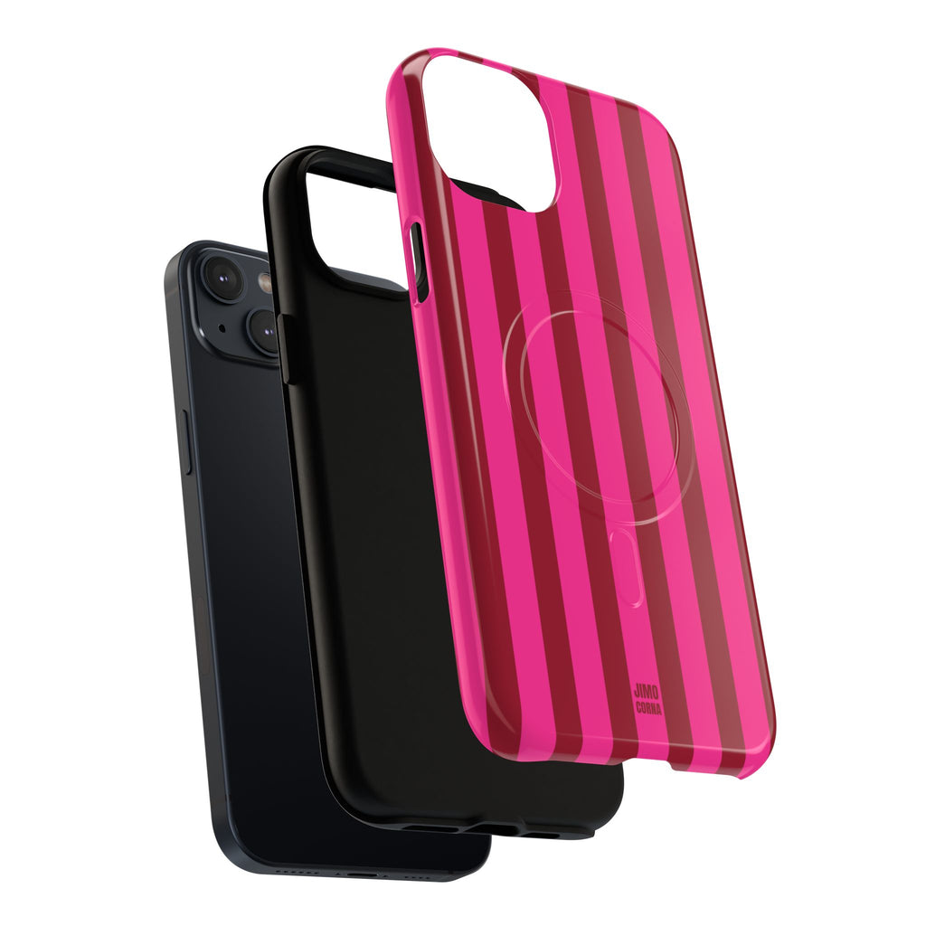 Bold Stripes MagSafe iPhone Case | Strawberry Burst