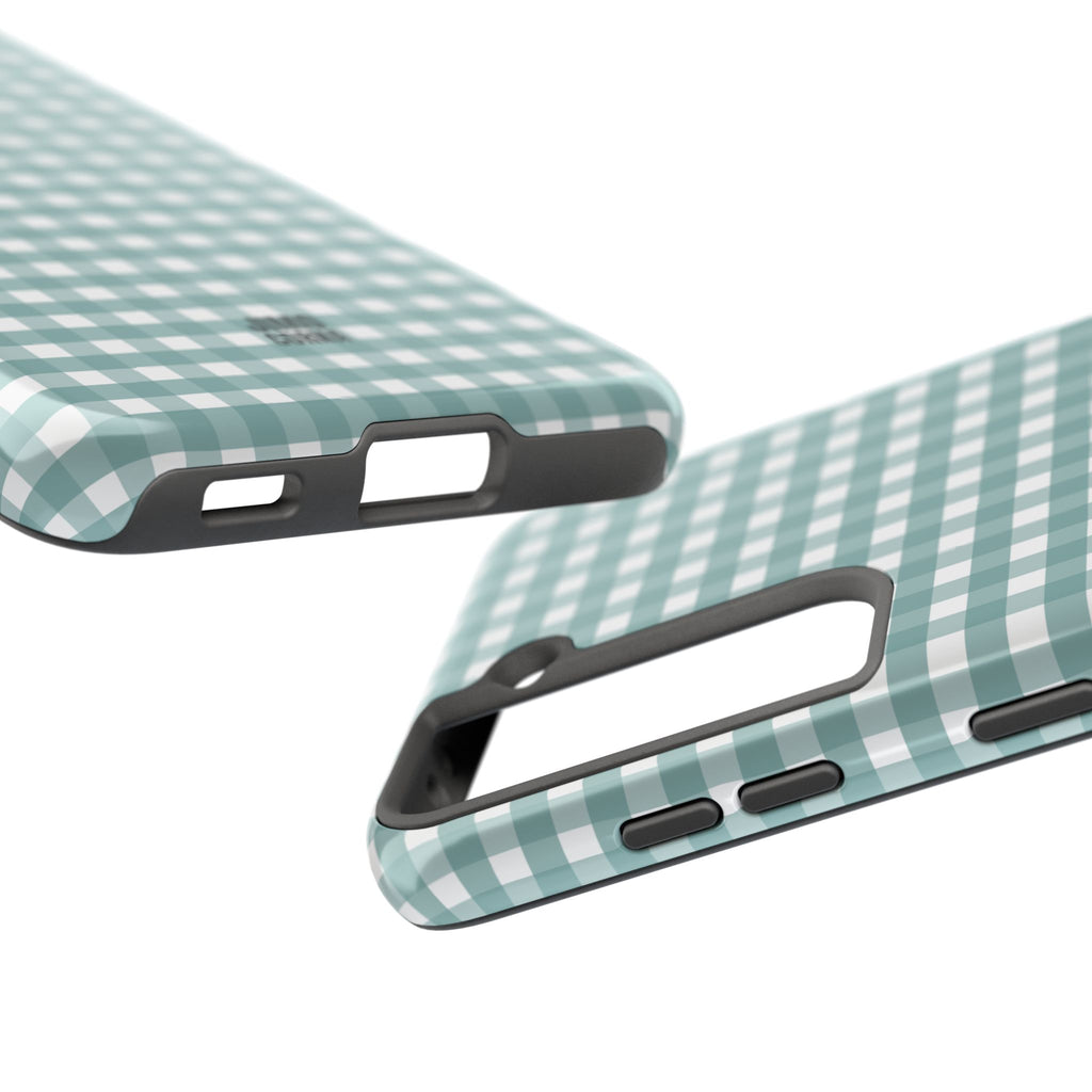 Farm Gingham Samsung Galaxy Case | Blue