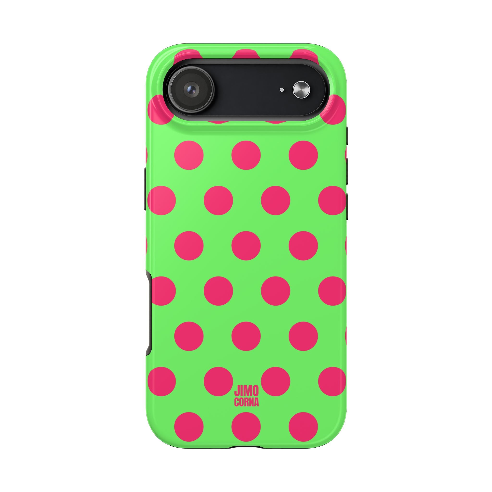 Big Polka Dot | Green and Pink