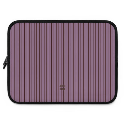 Plum Soft Stripes Laptop Sleeve