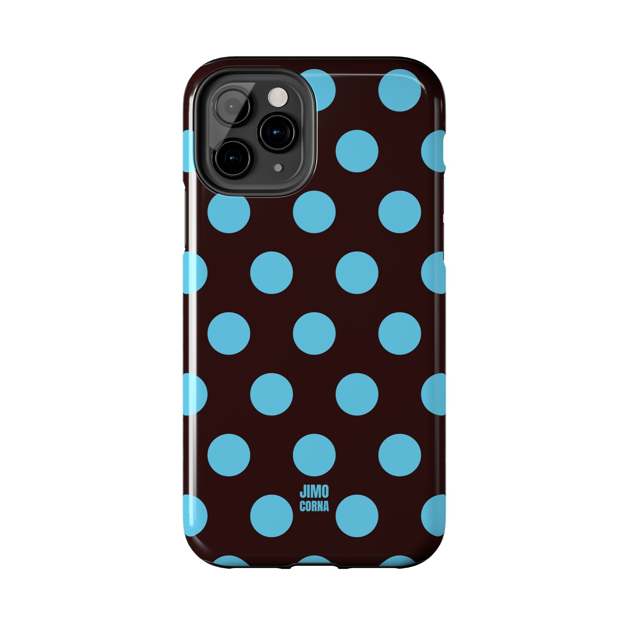 Big Polka Dot | Brown and Blue