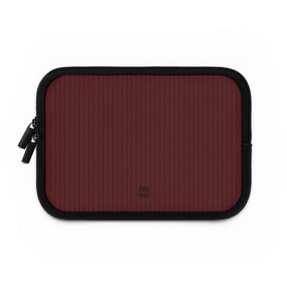 Red Cherry Soft Stripes Laptop Sleeve