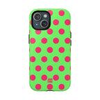 Big Polka Dot | Green and Pink