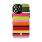 Berry Citrus Stripe MagSafe iPhone Case