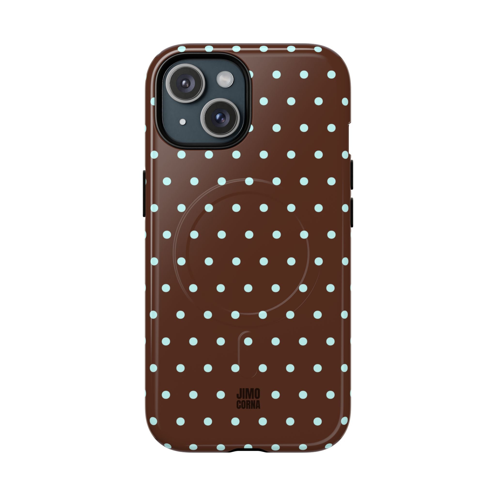 Polka Dot | Brown and Blue