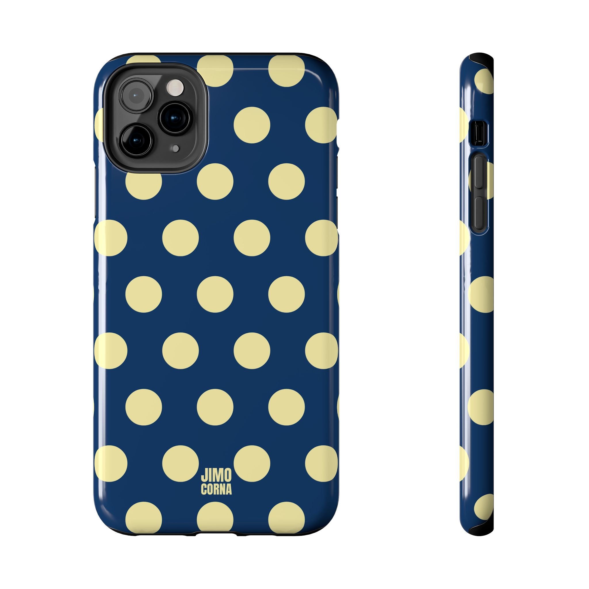 Big Polka Dot | Blue and Cream