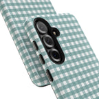 Farm Gingham Samsung Galaxy Case | Blue
